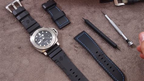 how to change the strap on a panerai watch|panerai watch strap replacement.